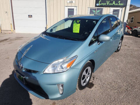 2012 Toyota Prius for sale at Canyon View Auto Sales in Cedar City UT