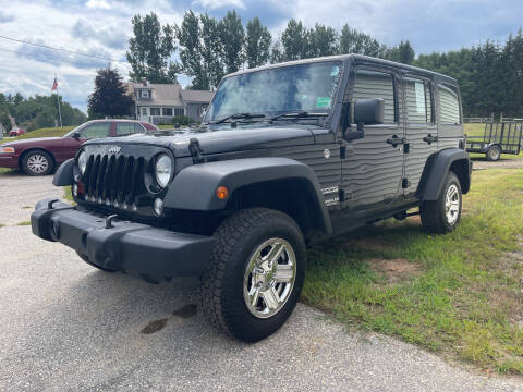 2015 Jeep Wrangler Unlimited for sale at taz automotive inc DBA: Granite State Motor Sales in Pittsfield NH