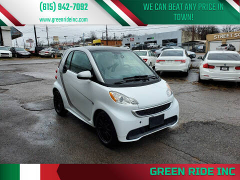2013 Smart fortwo for sale at Green Ride Inc in Nashville TN