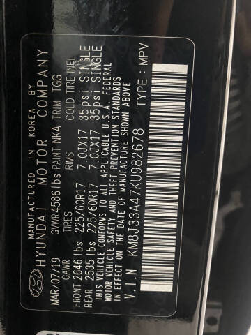 2019 Hyundai Tucson Value