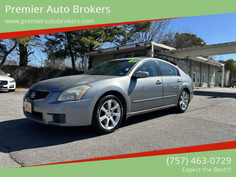 2007 Nissan Maxima for sale at Premier Auto Brokers in Virginia Beach VA