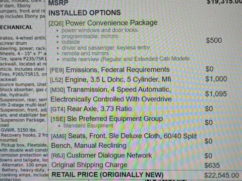 2005 GMC Canyon