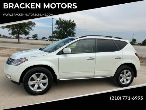 2006 Nissan Murano for sale at BRACKEN MOTORS in San Antonio TX