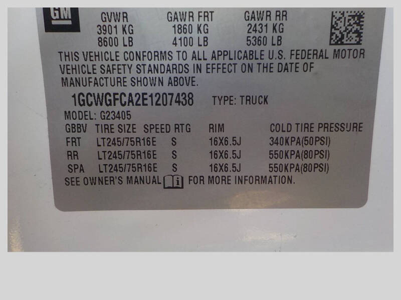 2014 Chevrolet Express 2500
