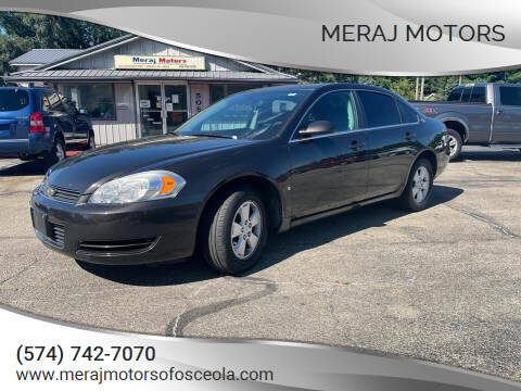 2008 Chevrolet Impala for sale at Meraj Motors in Osceola IN