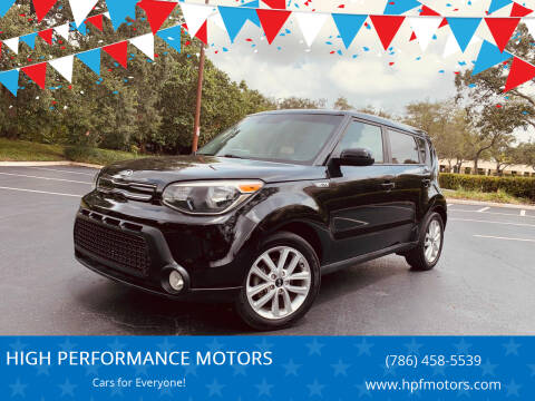 2018 Kia Soul for sale at HIGH PERFORMANCE MOTORS in Hollywood FL