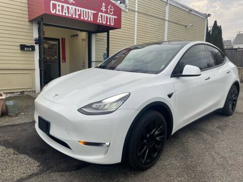 2021 Tesla Model Y for sale at Champion Auto LLC in Quincy MA