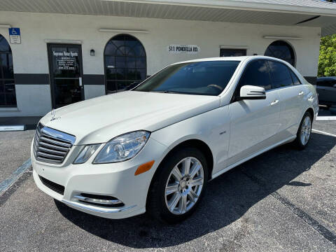 2012 Mercedes-Benz E-Class for sale at Supreme Motor Sports in North Fort Myers FL