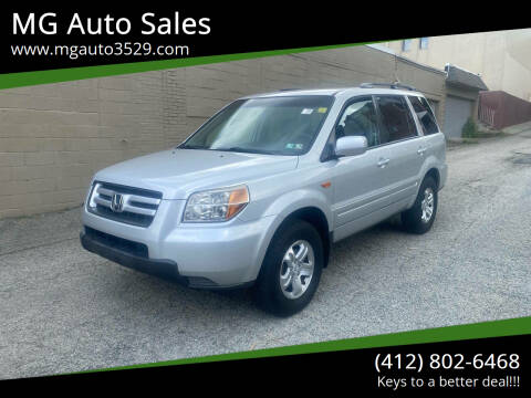 2008 Honda Pilot for sale at MG Auto Sales in Pittsburgh PA