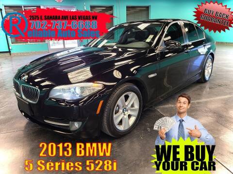 2013 BMW 5 Series for sale at Reliable Auto Sales in Las Vegas NV
