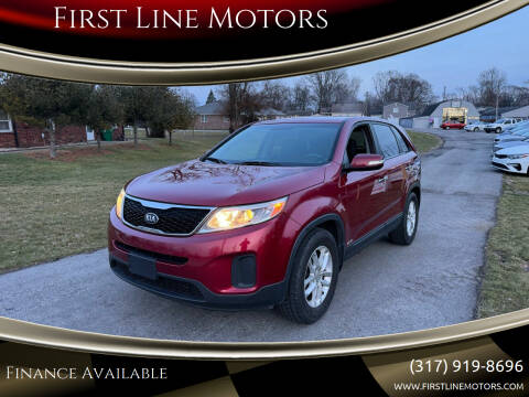 2014 Kia Sorento for sale at First Line Motors in Brownsburg IN