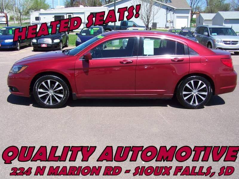 2013 Chrysler 200 for sale at Quality Automotive in Sioux Falls SD