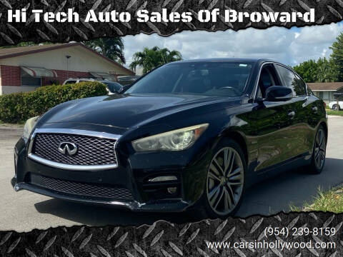 2014 Infiniti Q50 Hybrid for sale at Hi Tech Auto Sales Of Broward in Hollywood FL