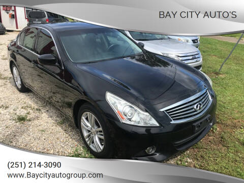 2013 Infiniti G37 Sedan for sale at Bay City Auto's in Mobile AL
