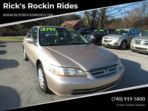 2002 Honda Accord for sale at Rick's Rockin Rides in Reynoldsburg OH