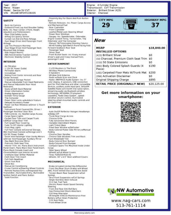 2017 Nissan Sentra SV