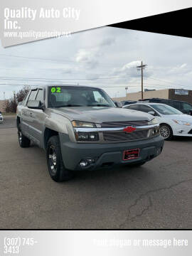 2002 Chevrolet Avalanche for sale at Quality Auto City Inc. in Laramie WY