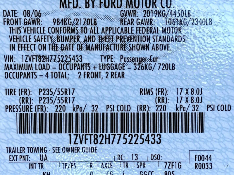 2007 Ford Mustang GT Deluxe