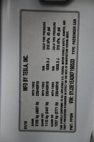 2019 Tesla Model 3 Mid Range