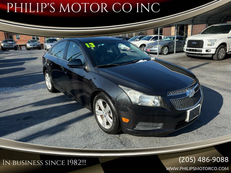 2013 Chevrolet Cruze for sale at PHILIP'S MOTOR CO INC in Haleyville AL