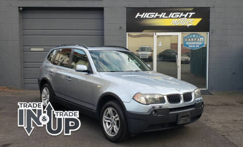 2004 BMW X3 for sale at Highlight Motors in Linden NJ