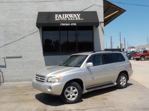 2002 Toyota Highlander for sale at FAIRWAY AUTO SALES, INC. in Melrose Park IL