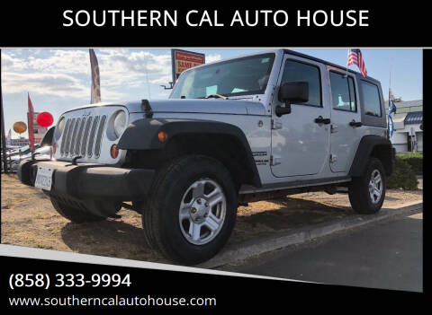 2010 Jeep Wrangler Unlimited for sale at SOUTHERN CAL AUTO HOUSE in San Diego CA