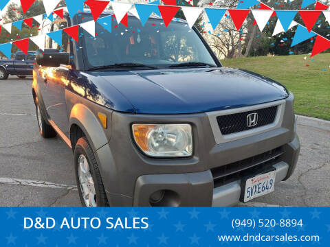 2003 Honda Element for sale at D&D AUTO SALES in Whittier CA