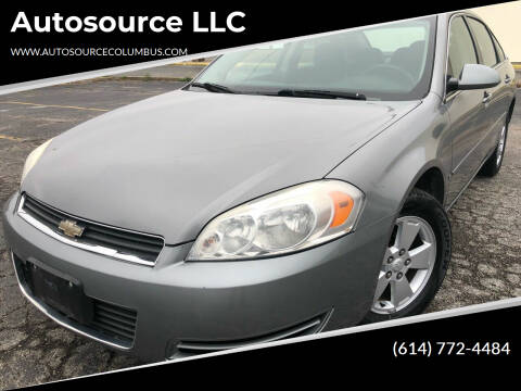 2006 Chevrolet Impala for sale at Autosource LLC in Columbus OH