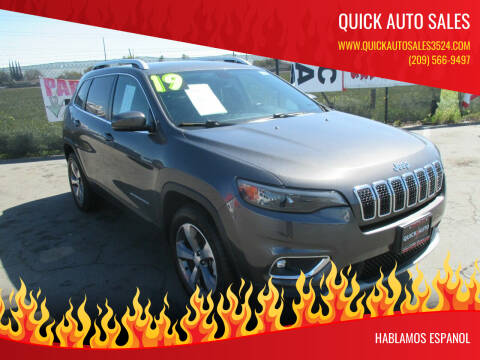2019 Jeep Cherokee for sale at Quick Auto Sales in Ceres CA