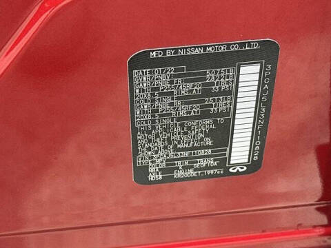 2022 Infiniti QX55 Sensory