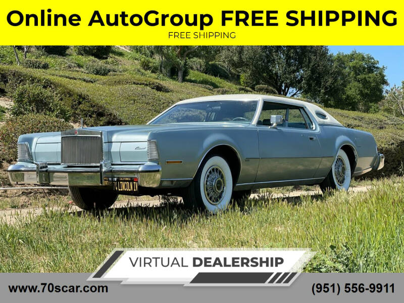 1974 Lincoln Continental for sale at Online AutoGroup FREE SHIPPING in Riverside CA