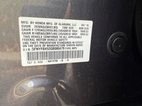 2016 Honda Pilot EX-L