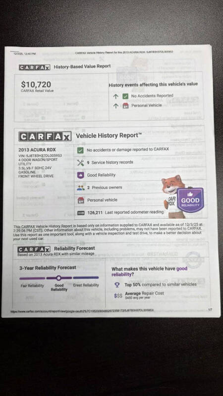 2013 Acura RDX