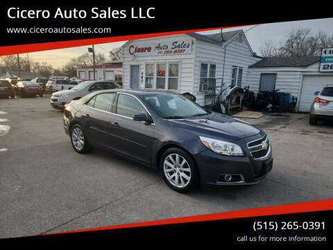 2013 Chevrolet Malibu for sale at Cicero Auto Sales LLC in Des Moines IA