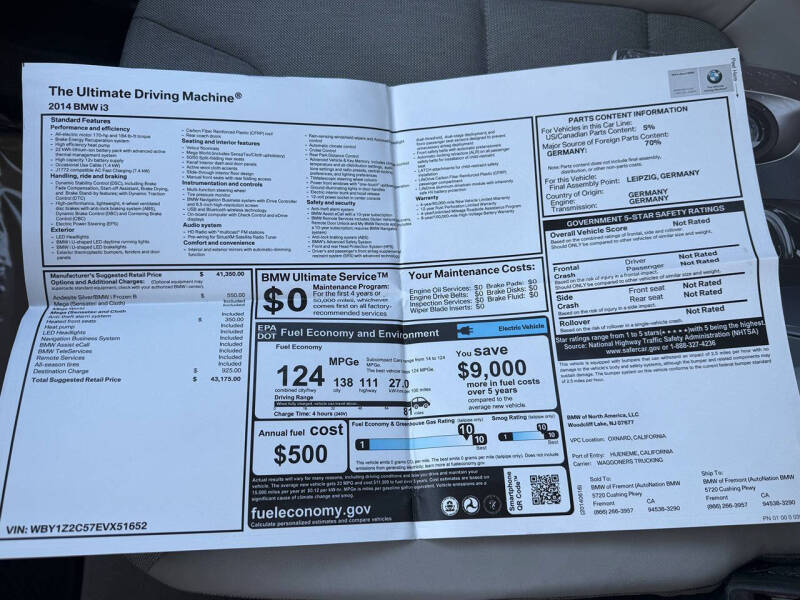 2014 BMW i3