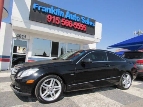 2012 Mercedes-Benz E-Class for sale at Franklin Auto Sales in El Paso TX