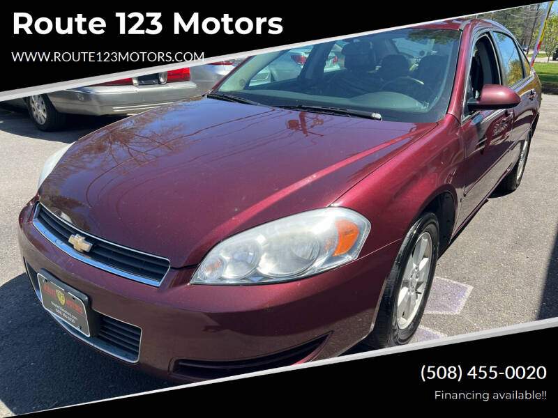 2007 Chevrolet Impala for sale at Route 123 Motors in Norton MA