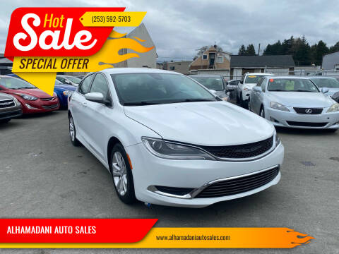 2016 Chrysler 200 for sale at ALHAMADANI AUTO SALES in Tacoma WA