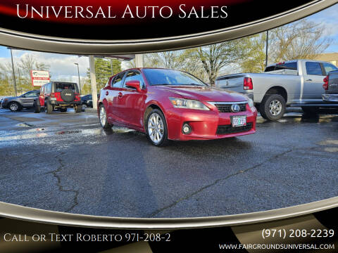 2013 Lexus CT 200h for sale at Universal Auto Sales in Salem OR