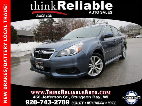 2013 Subaru Legacy for sale at RELIABLE AUTOMOBILE SALES, INC in Sturgeon Bay WI