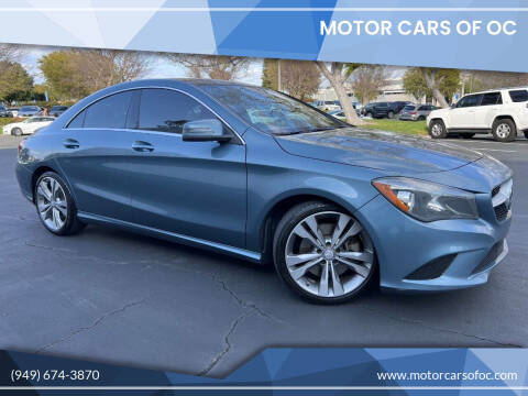 2014 Mercedes-Benz CLA for sale at Motor Cars of OC in Costa Mesa CA