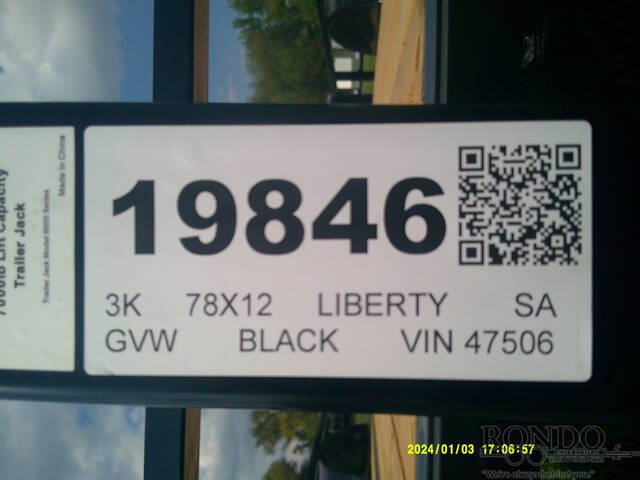 2026 Liberty Trailers Single Axle Utility LU3K78X12