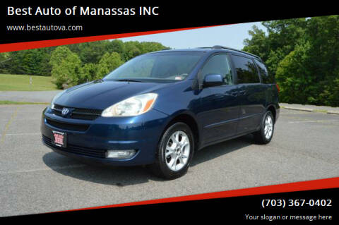 2004 Toyota Sienna for sale at Best Auto of Manassas INC in Manassas VA