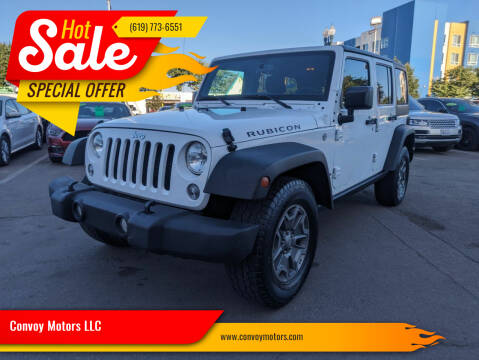 2016 Jeep Wrangler Unlimited for sale at Convoy Motors LLC in National City CA