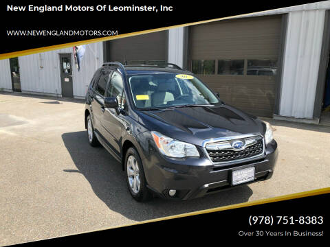 2015 Subaru Forester for sale at New England Motors of Leominster, Inc in Leominster MA