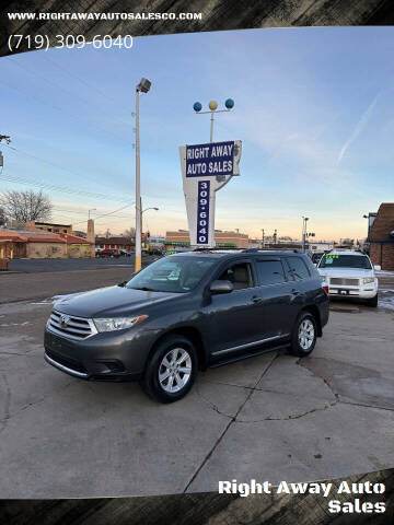 2013 Toyota Highlander for sale at Right Away Auto Sales in Colorado Springs CO