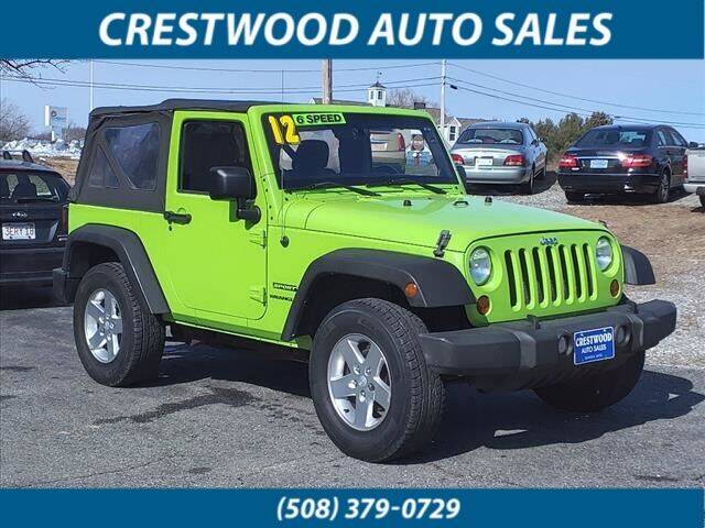2012 Jeep Wrangler for sale at Crestwood Auto Sales in Swansea MA