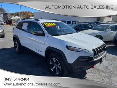 2014 Jeep Cherokee for sale at Automotion Auto Sales Inc in Kingston NY