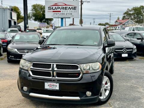 2013 Dodge Durango for sale at Supreme Auto Sales in Chesapeake VA